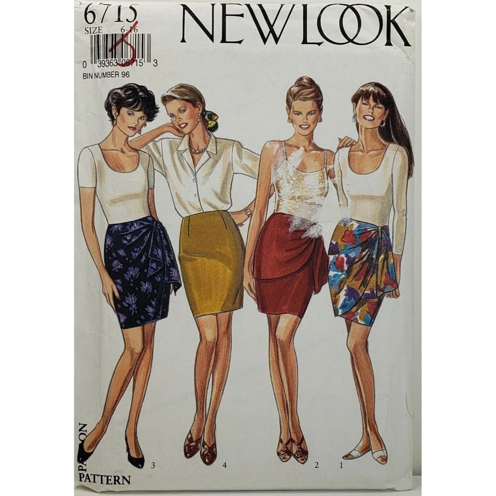 New Look Sewing‎ Pattern 6715 Skirts Misses Size 6-16